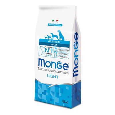 Monge All Breeds Adult Light Losos 12kg